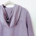 The North Face Size Large Purple Knit Stitch Fleece Hoodie Snap Button Mock Neck