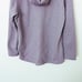 The North Face Size Large Purple Knit Stitch Fleece Hoodie Snap Button Mock Neck