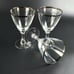 Vintage Water Goblet Wedding Ring by FOSTORIA - 6 1/4 Tall - Set of 3