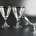 Vintage Water Goblet Wedding Ring by FOSTORIA - 6 1/4 Tall - Set of 3