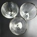 Vintage Water Goblet Wedding Ring by FOSTORIA - 6 1/4 Tall - Set of 3