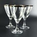 Vintage Water Goblet Wedding Ring by FOSTORIA - 6 1/4 Tall - Set of 3