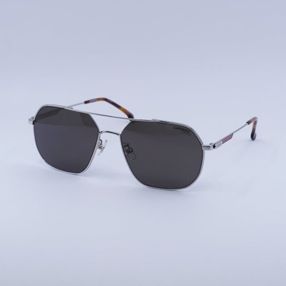 New Carrera 1035/GS 0010 IR Sunglasses - Palladium Frame, Grey Lenses