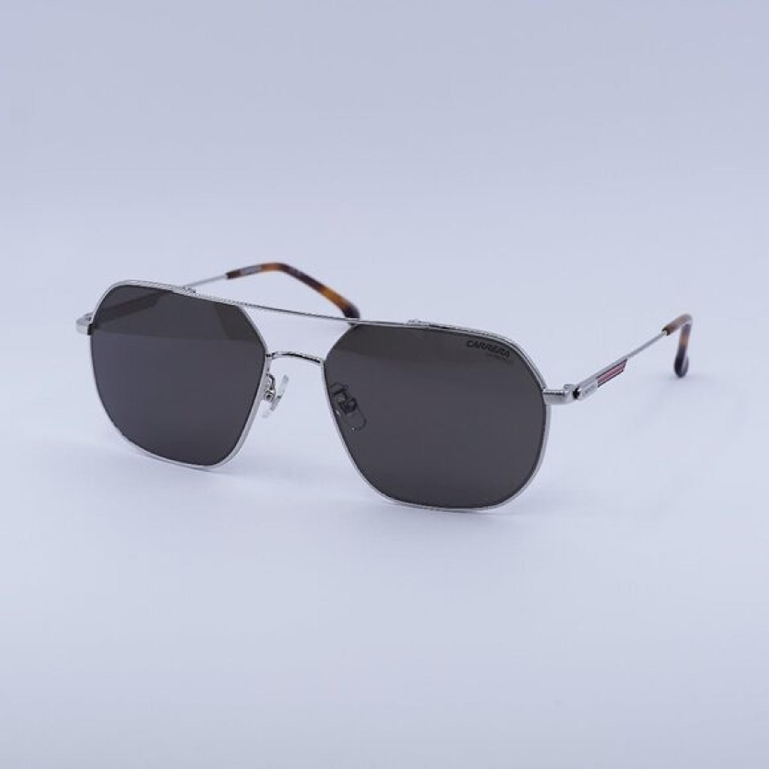 New Carrera 1035/GS 0010 IR Sunglasses - Palladium Frame, Grey Lenses