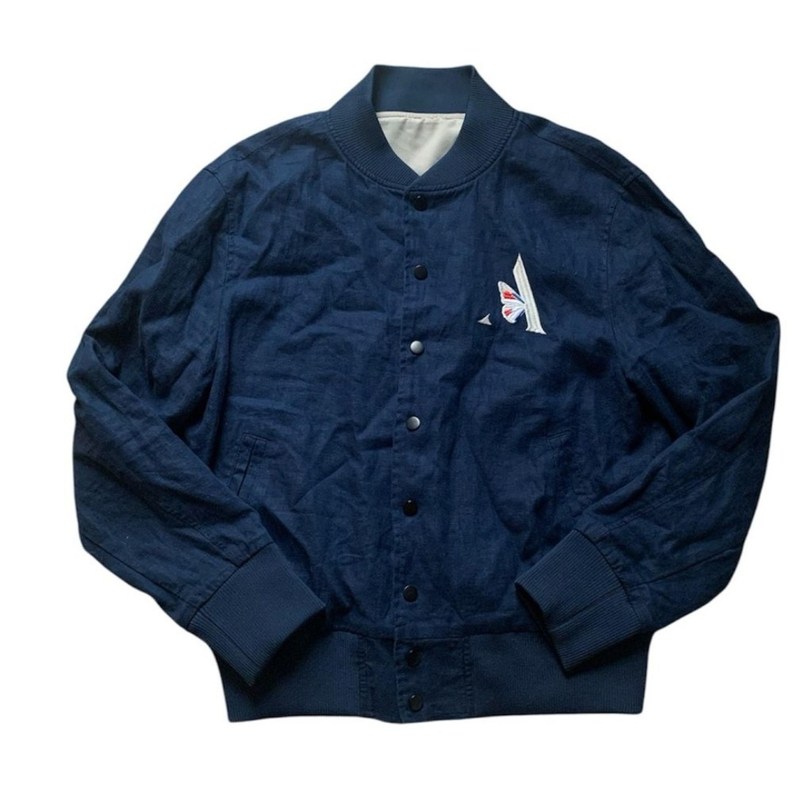 War Aire NBA 2023 Draft Blue Linen Jacket S