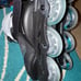 Like new Teal Rollerblades with safety pads size womens 9