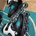 Like new Teal Rollerblades with safety pads size womens 9