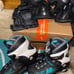 Like new Teal Rollerblades with safety pads size womens 9