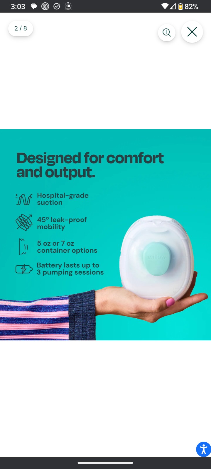 Wireless breast pump
