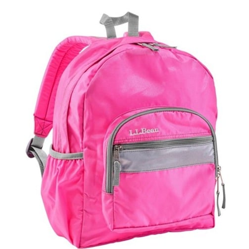 L.L.BeanJunior Original Book Backpack 17L, Color: Color: Bright Neon Pink