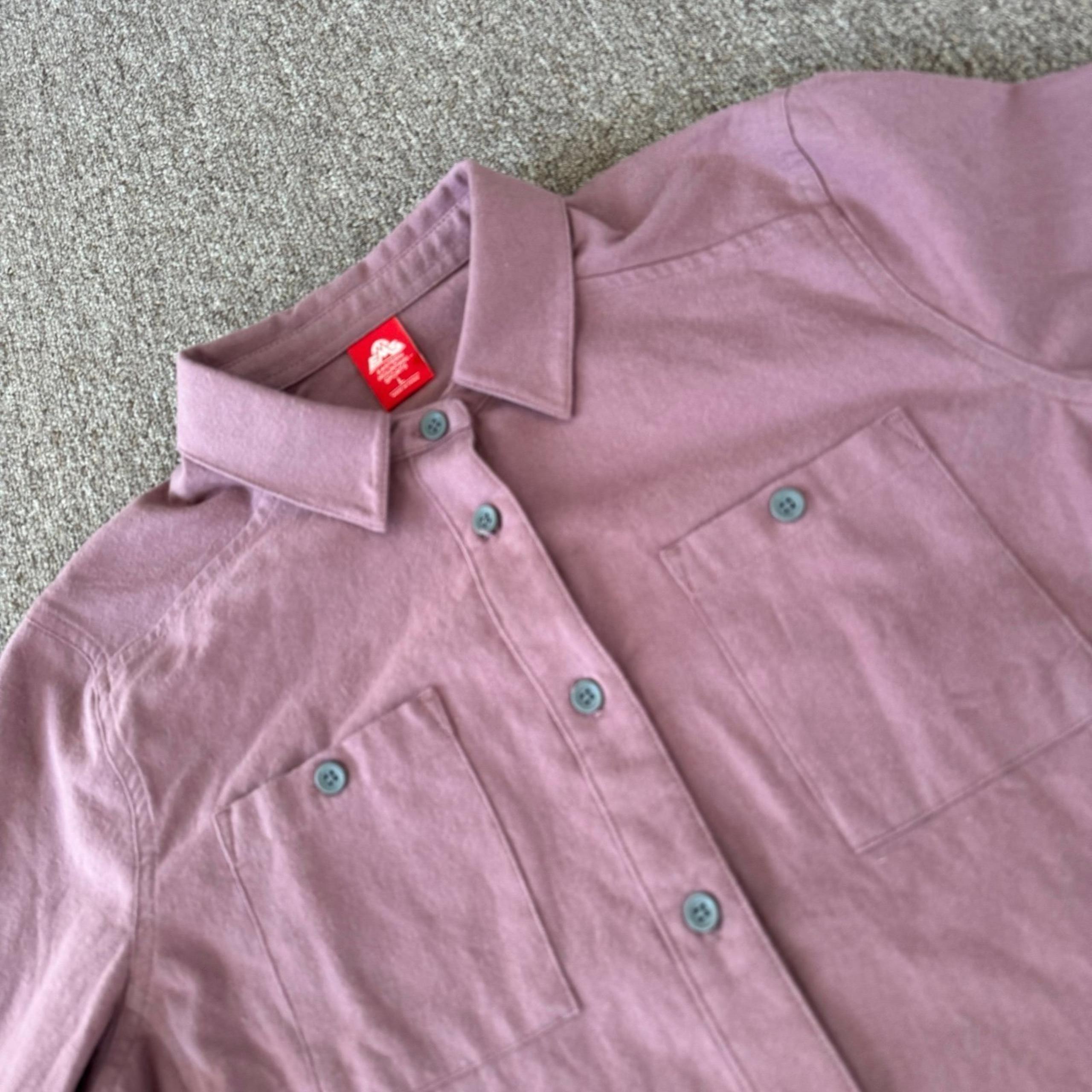 NWT Eastern Mountain Sports Size Large Womens Berkshire shirt rose taupe