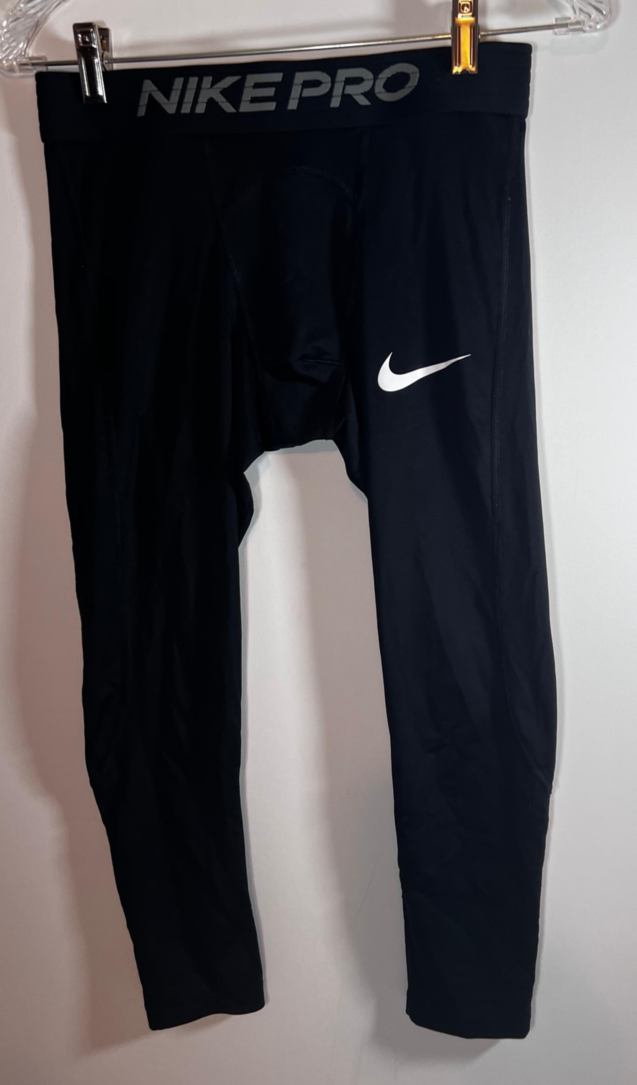 Nike Compression Pants Men’s M Black Dri-Fit Tights Workout Training Gym Active