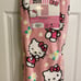 NEW Hello Kitty Plush Throw pink with white daisies and blue flowers