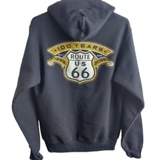 Route 66 Pullover Hoodie Women S Black Mother Road 100 Year Centennial 1926-2026