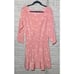 NWT MSRP 248 Joie Feather-Print Crepe Dress Women's Size Medium