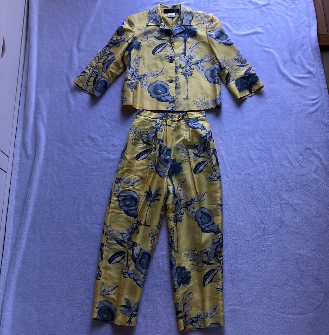 Harve Benard Silk Bold Print Pant Suit