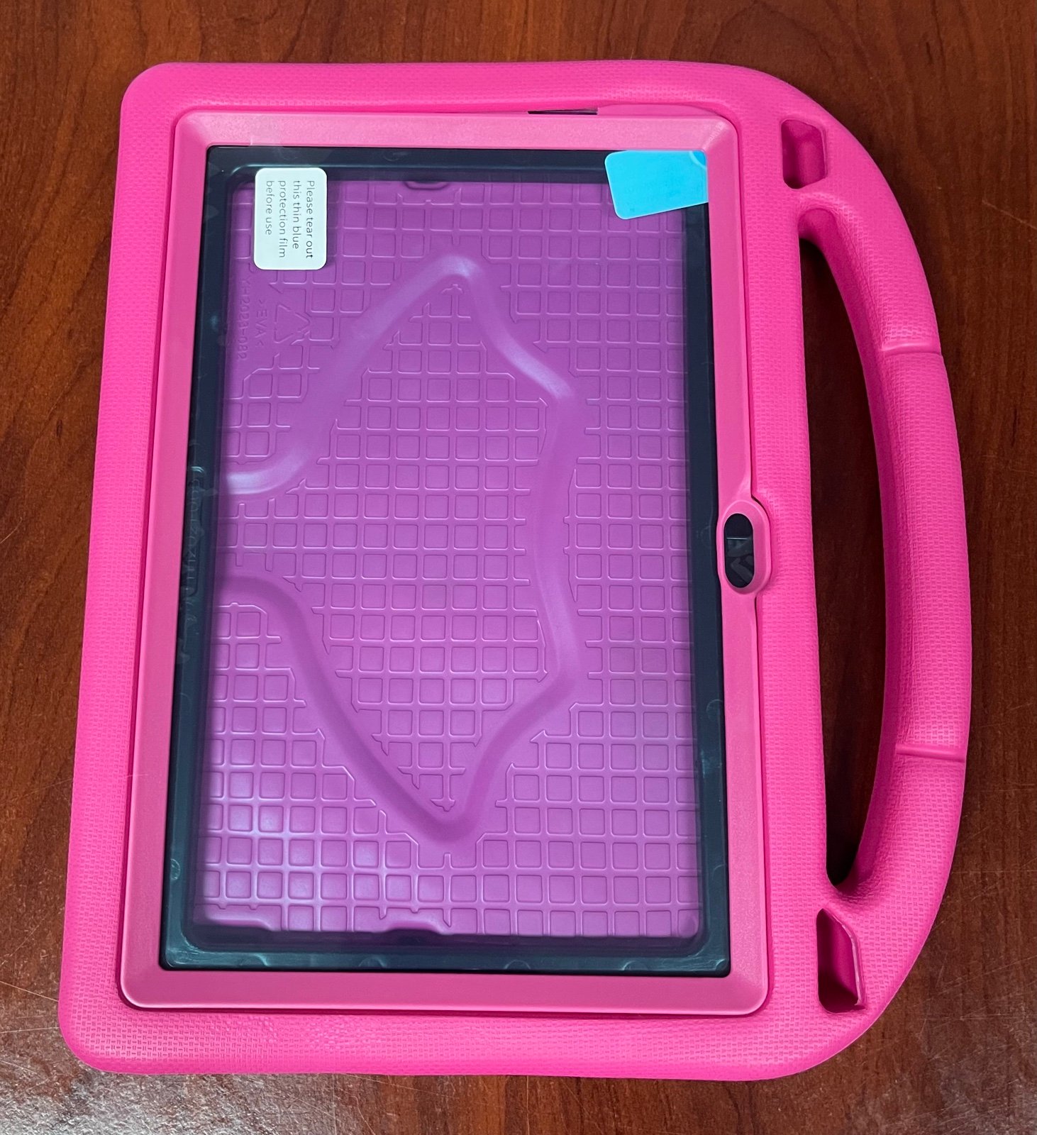 Tablet Shockproof Case with Built-in Screen Protector 10in Long & 7in Wide. Pink