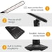 LED Desk Lamp with Wireless for Home, Office Dimmable Desk Lamp with Charging