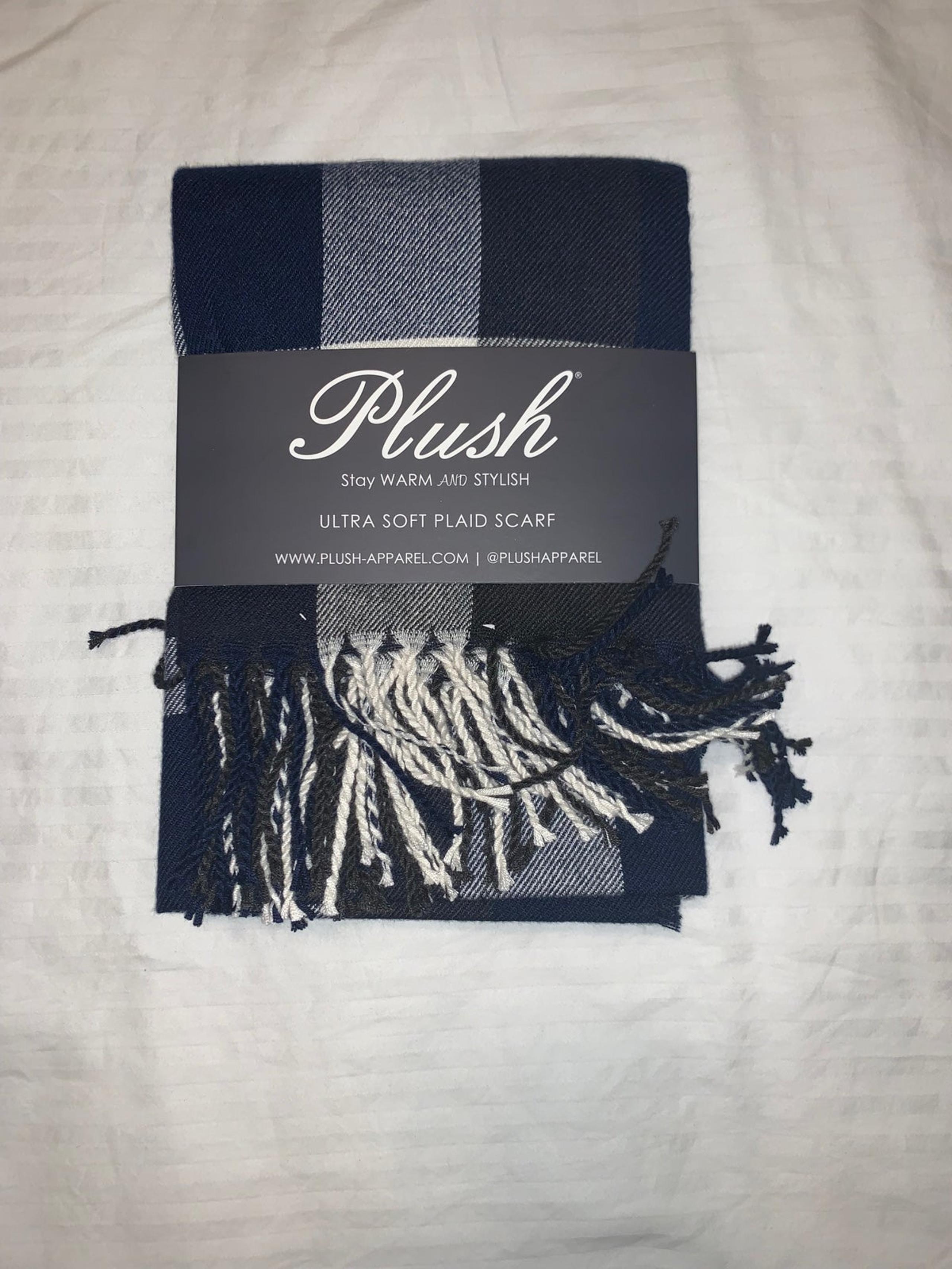 Plush Ultra Soft Plaid Scarf
