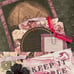 Beautiful roses and butterflies paperbag scrapbook