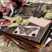 Beautiful roses and butterflies paperbag scrapbook