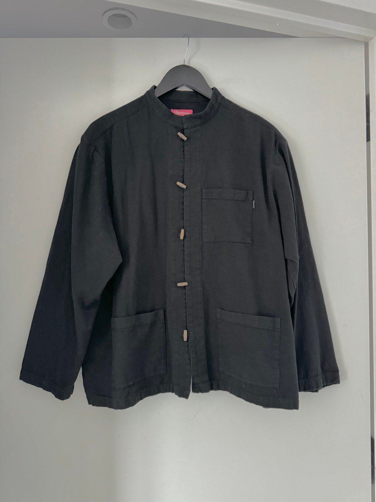 Supreme Black Woven Toggle Shirt