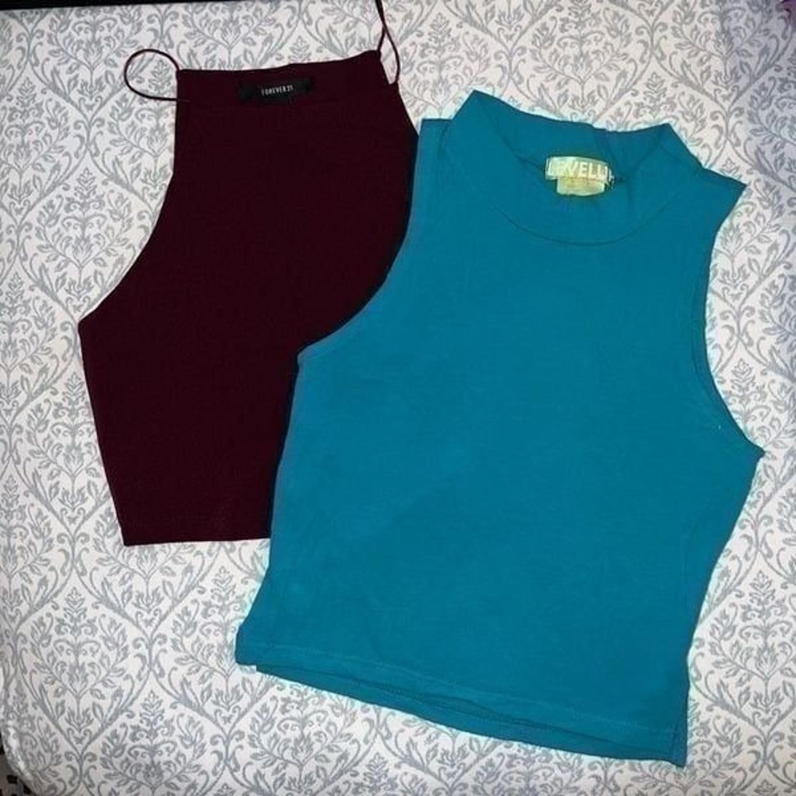 Mock turtleneck high neck crop top size S bundle
