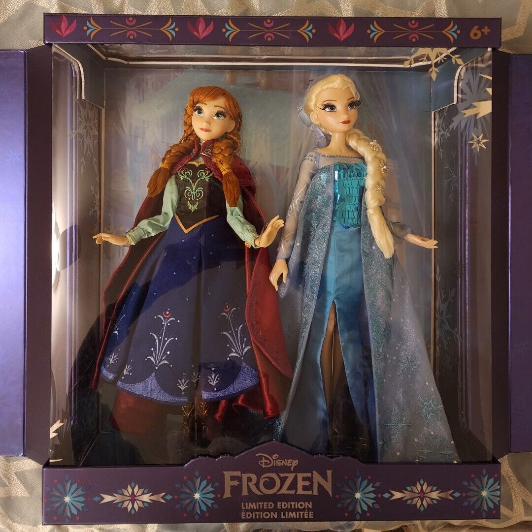 Disney Frozen Elsa & Anna 10th Anniversary Limited Edition 17" Doll Set LE 3000
