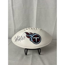 Marcus Mariota Signed Autograph White Panel Tennessee Titans Football JSA