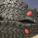 Black acupressure shoes