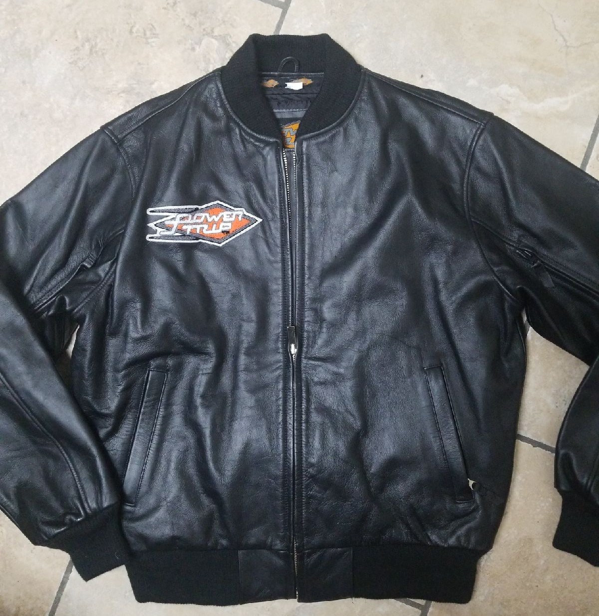Power trip leather Jacket
