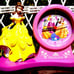 DISNEY BELLE ALARM CLOCK RARE HTF BELLE (STATUE NEXT TO CLOCK) EASY TO SET