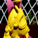 DISNEY BELLE ALARM CLOCK RARE HTF BELLE (STATUE NEXT TO CLOCK) EASY TO SET