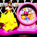 DISNEY BELLE ALARM CLOCK RARE HTF BELLE (STATUE NEXT TO CLOCK) EASY TO SET