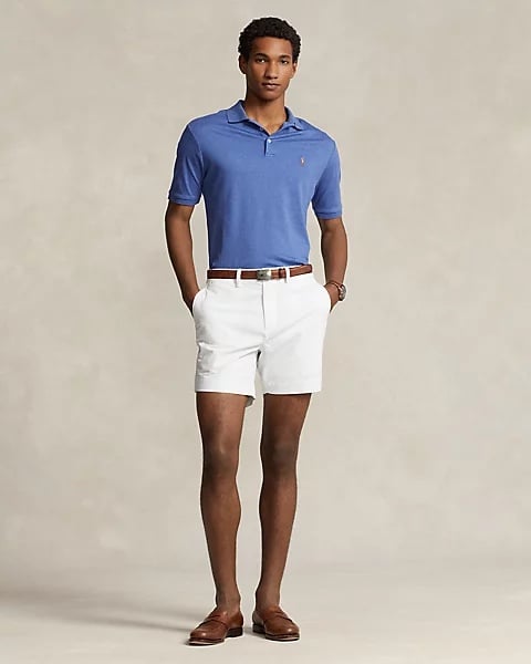 Polo Ralph Lauren 6 -Inch Stretch Classic Fit Chino Short- ceramic white- size35