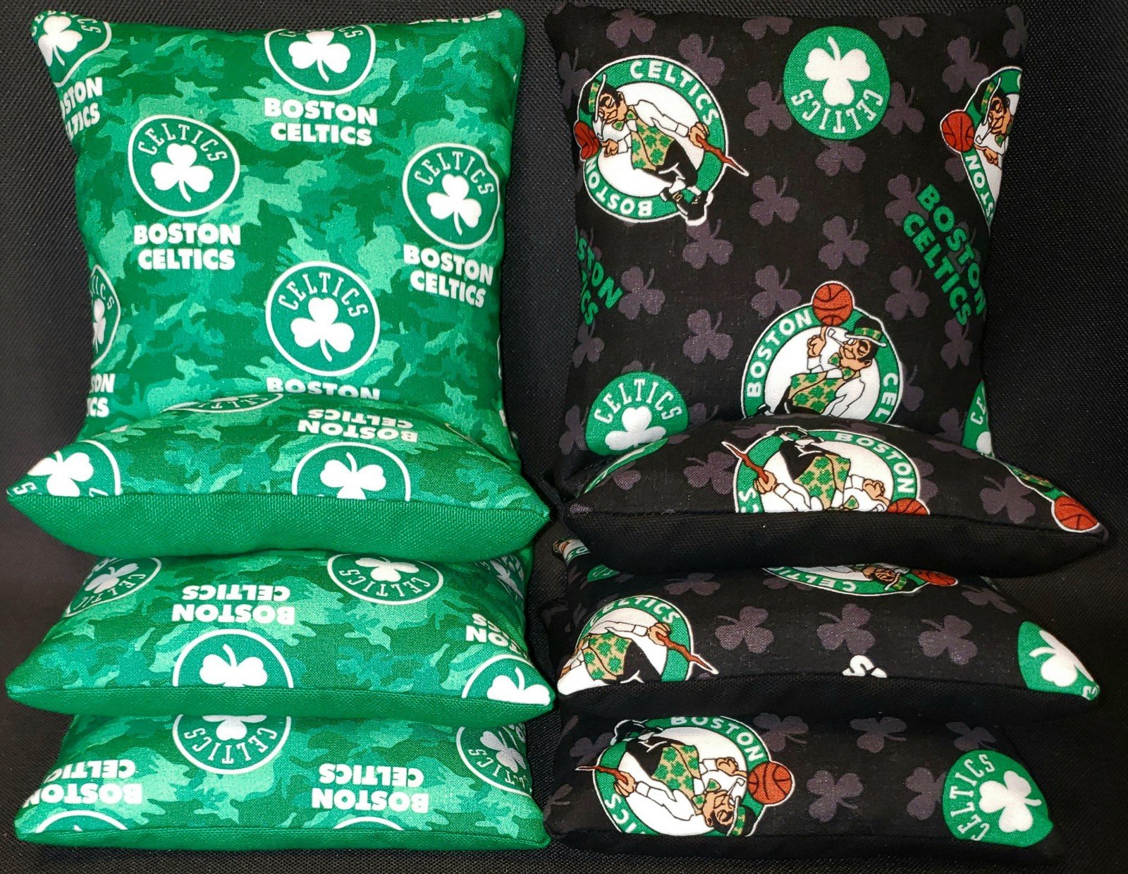 Set Of 8 Boston Celtics Cornhole Bags FREE