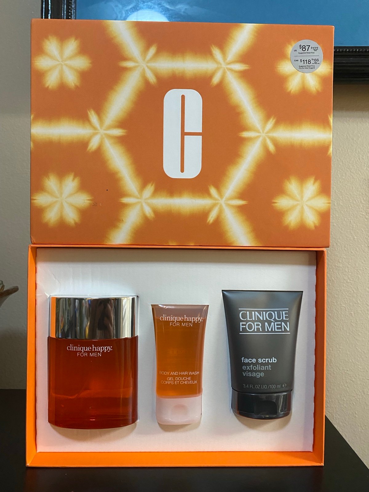 Clinique Happy for Him Men's Fragrance Set (Limited Edition) USD 122 Value