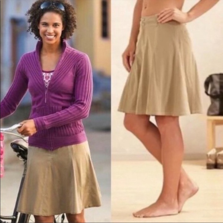 Athleta Whatever Khaki Skort SIze 8