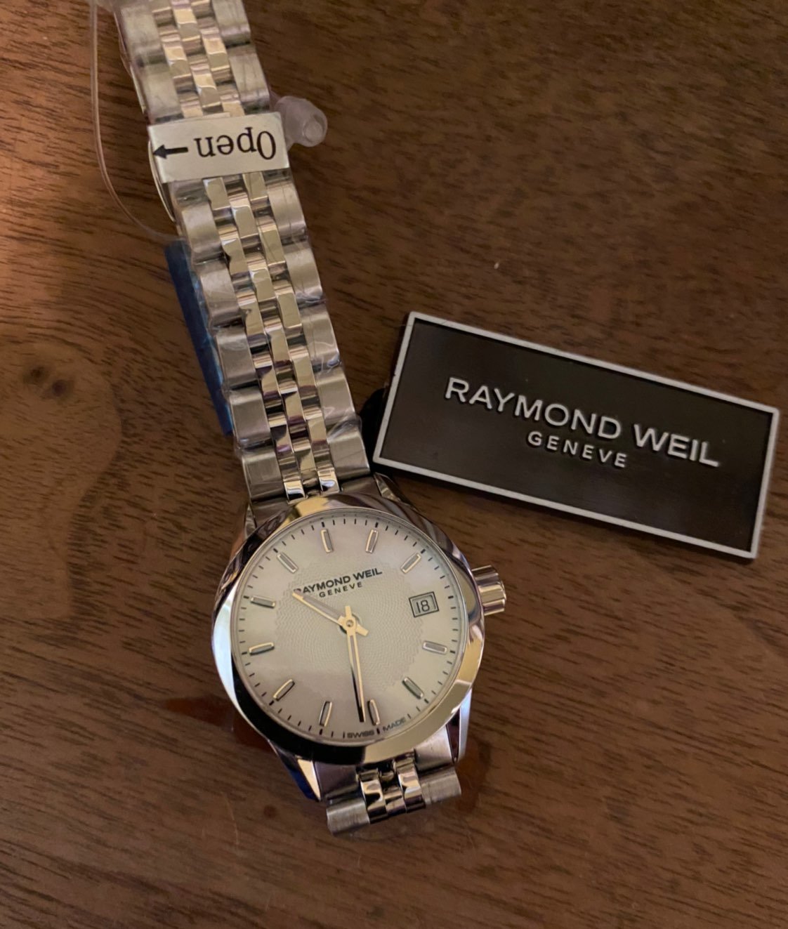 raymond weil NWT stainless swiss watch