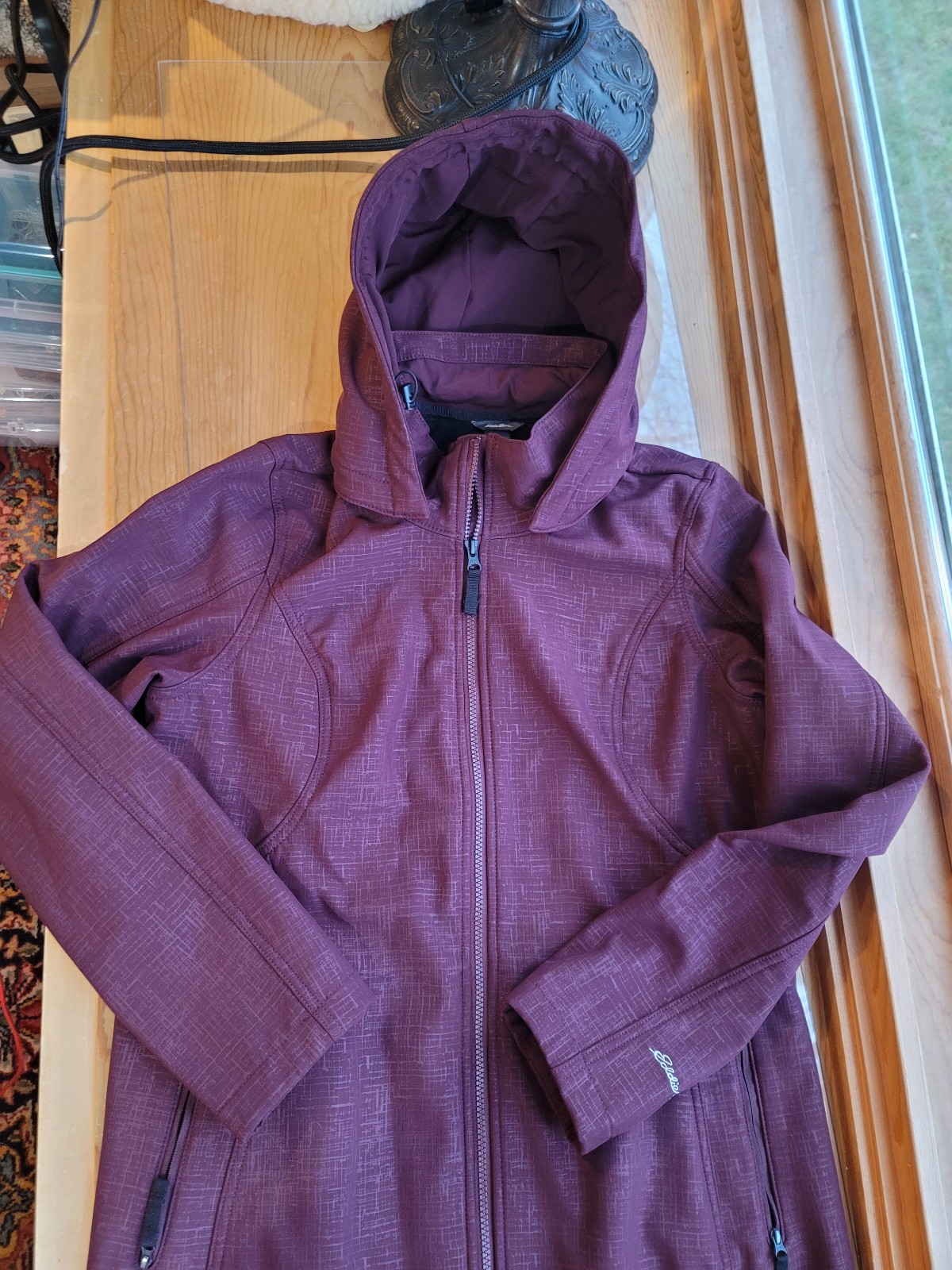 Eddie Bauer Fleece Lined Soft Shell Jacket Womens Tall L