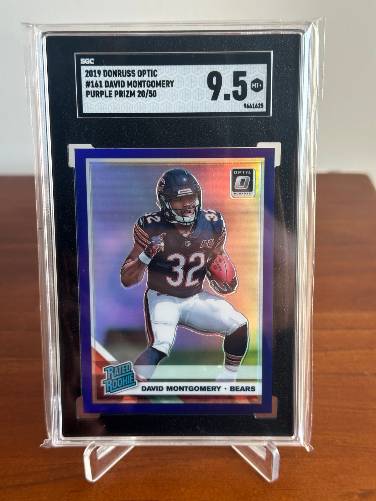 2019 Optic David Montgomery /50 SGC 9.5