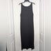 Eileen Fisher Maxi Tank Dress Black Viscose Stretchy Comfy Casual Sz Xl