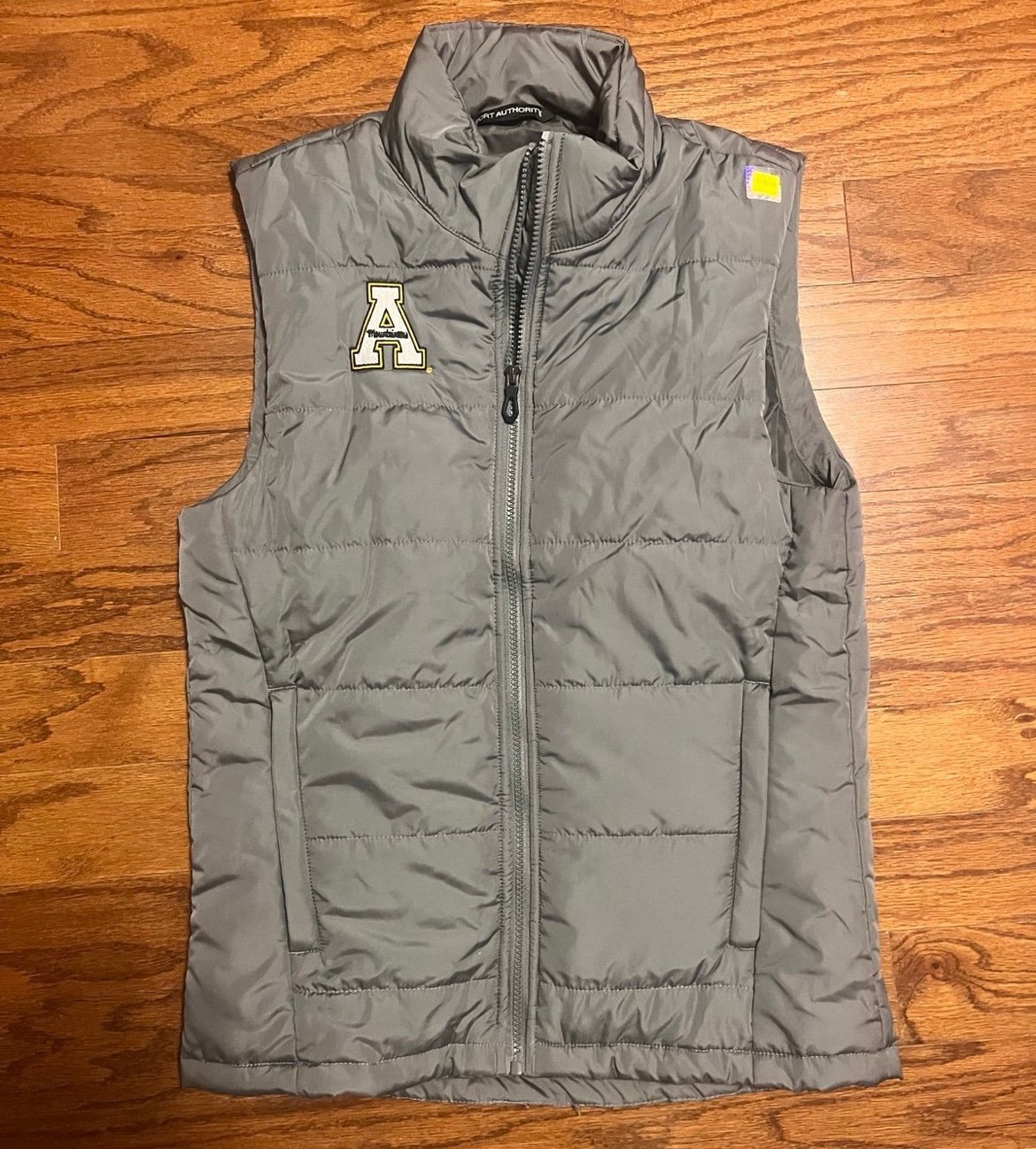 NWT App State gray puffer vest ladies small Appalachian Mountaineers collegiate