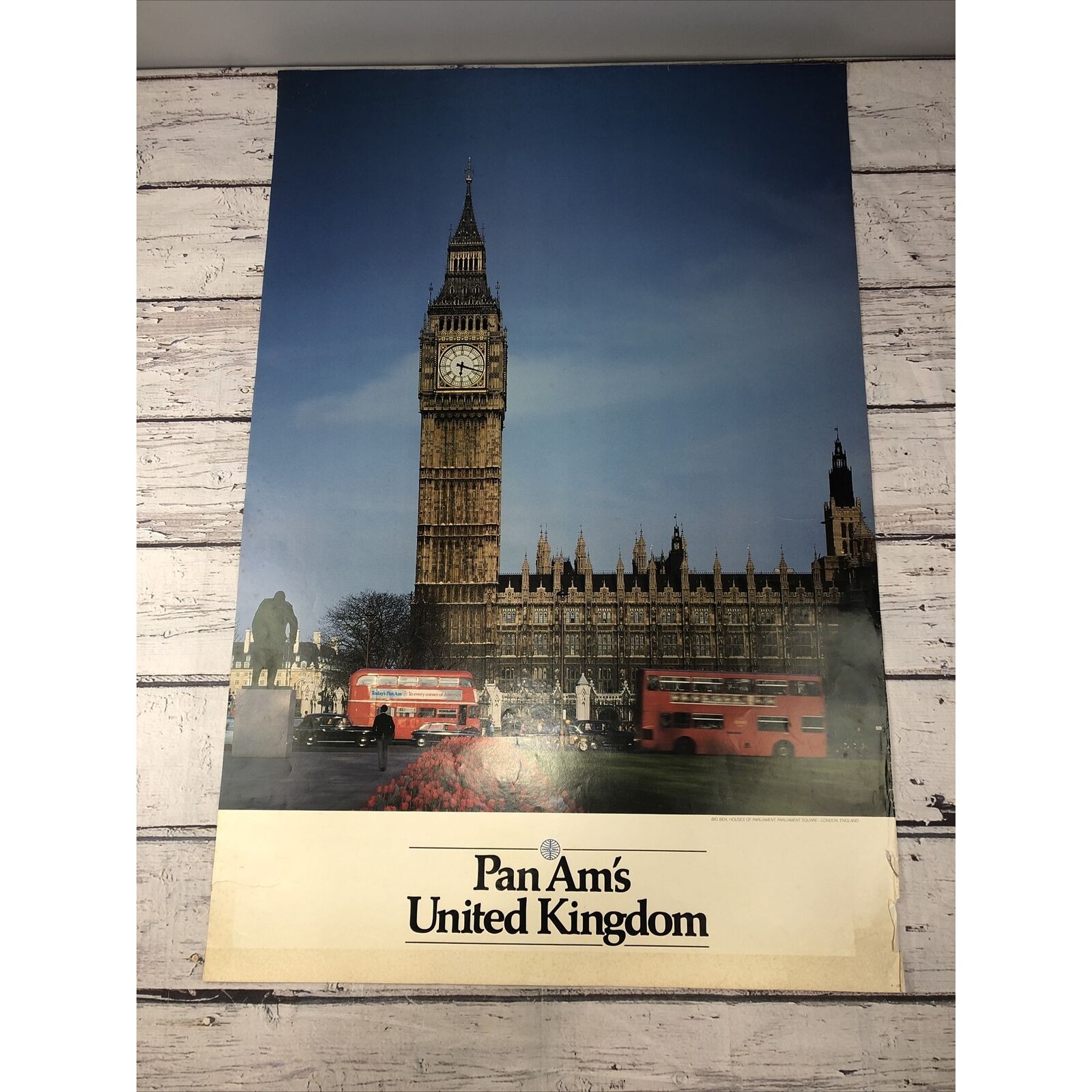 Lot Of 2 Vintage Pan Am's Posters 42X28- UNITED KINGDOM & IRELAND