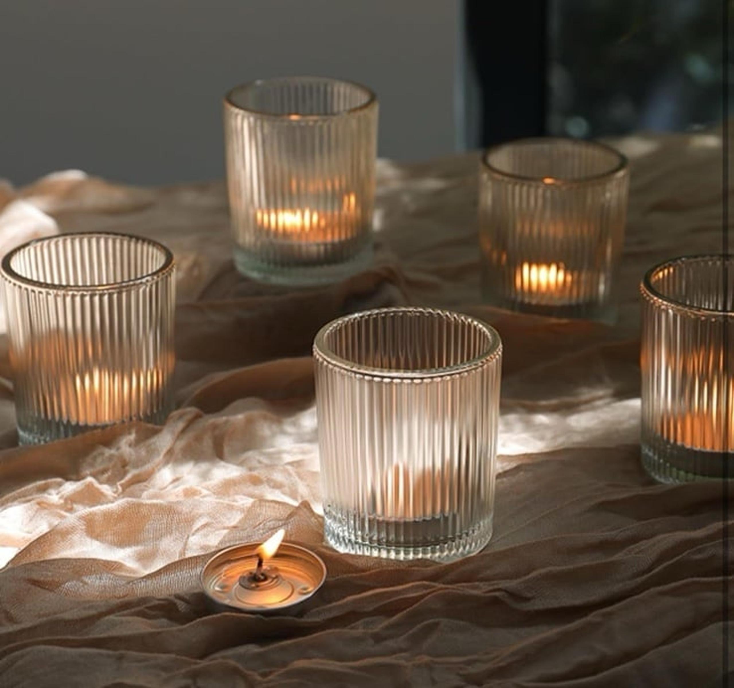 Votive Candle Holders Clear Glass Tea Lights Candle