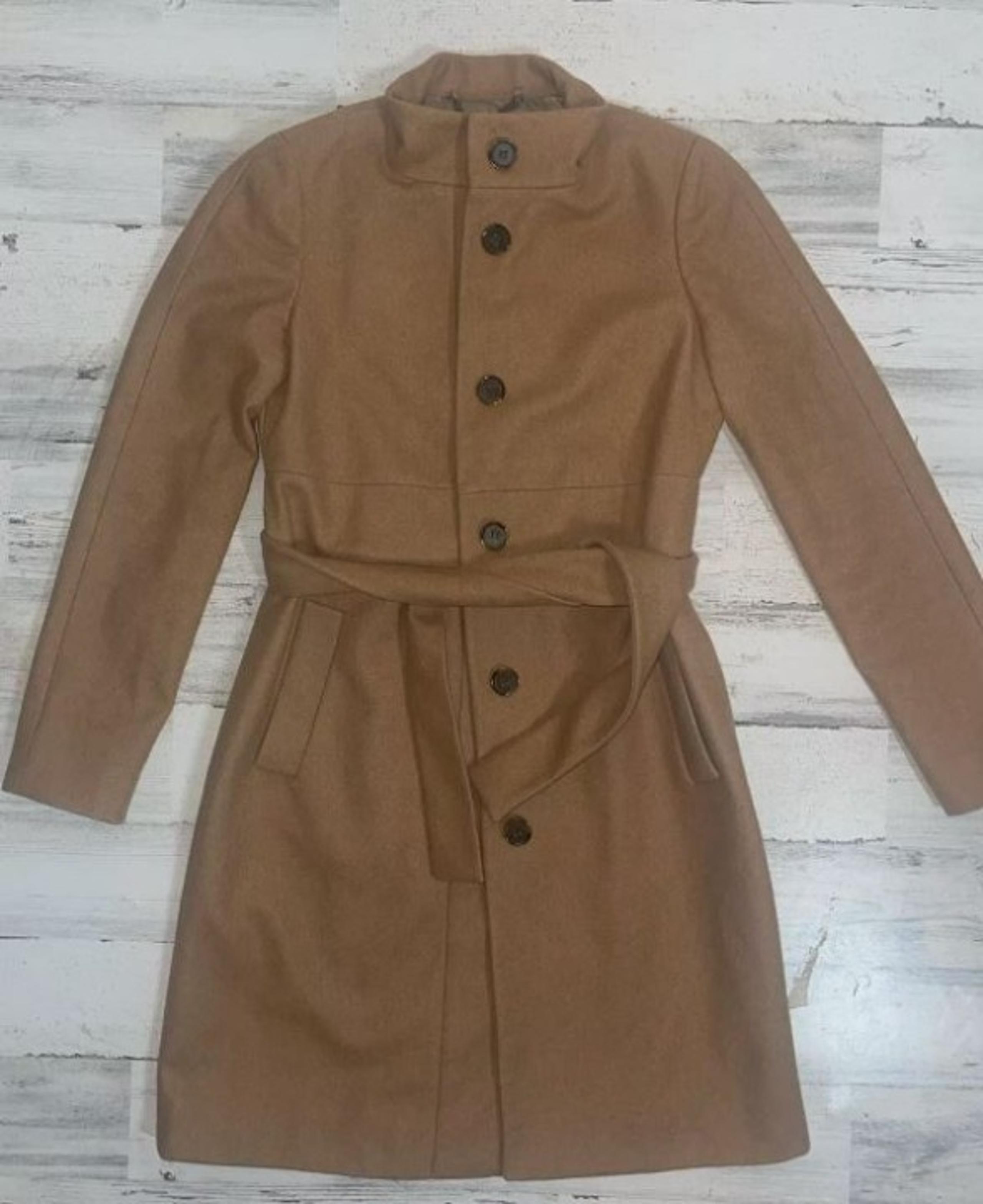 J.Crew Wool Wrap Trench Coat in Italian Wool, Cashmere Women's Size 2