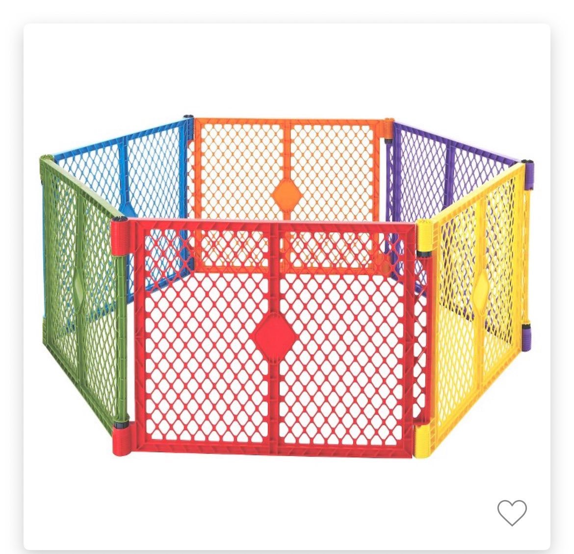 Toddleroo by North States 6 Panel Portable Indoor Outdoor play yard whit door