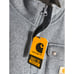 Carhartt Mens Large Blue Relaxed Fit Midweight Quarter Zip Pocket Fleece Sweater