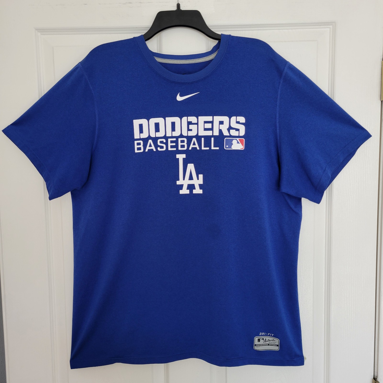 Los Angeles Dodgers Nike Dri-Fit SS T-Shirt Authentic Performance Apparel Sz. LG