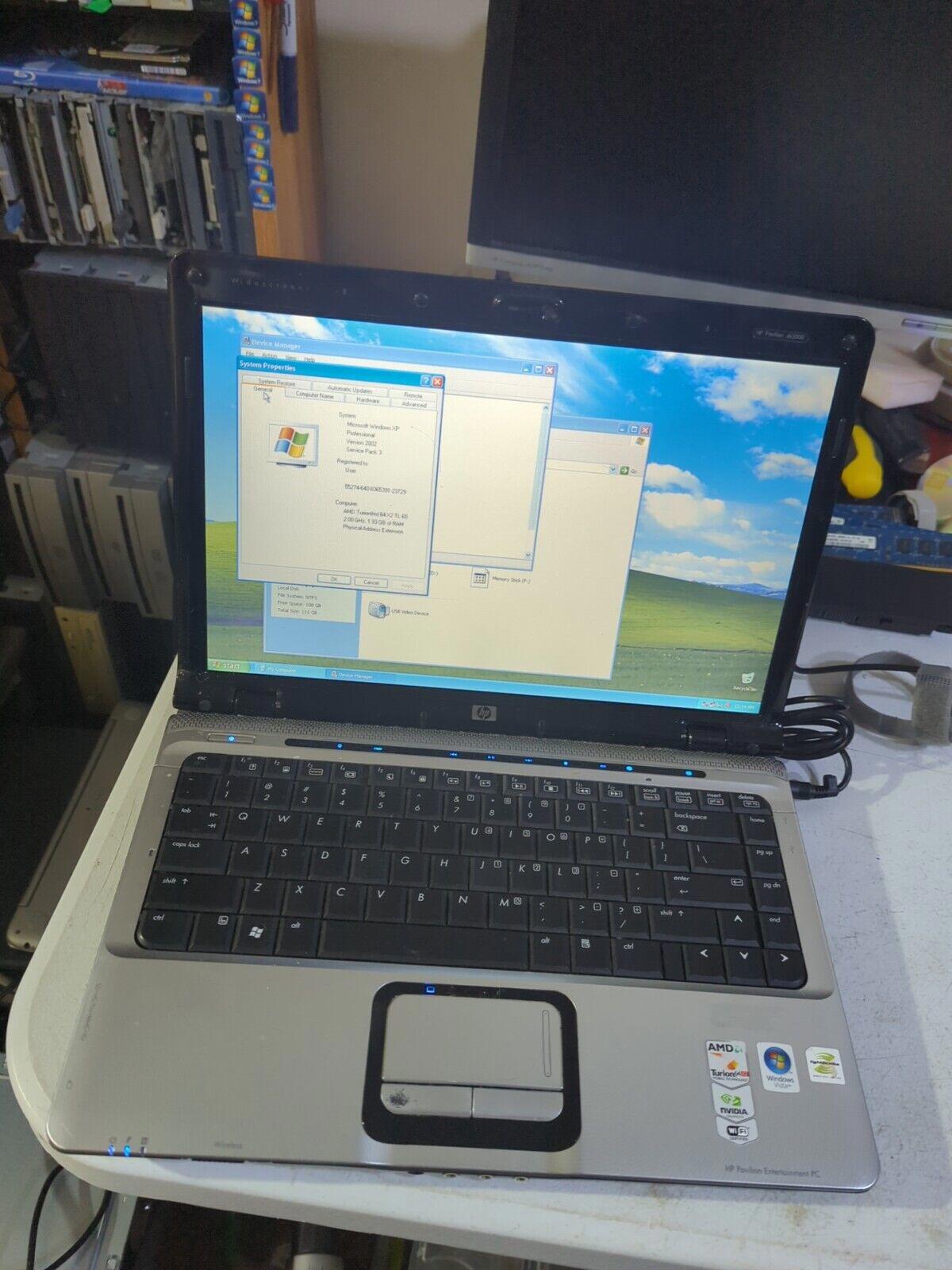 Hp Pavilion Dv2000 Xp-2gb Ram- Turion X2 Cpu-120gb SSD - DVD ram - Webcam- Wi-Fi